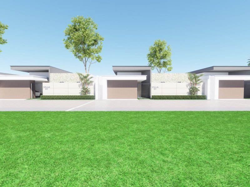 Perspective d’une villa basse Phoenix SUARL