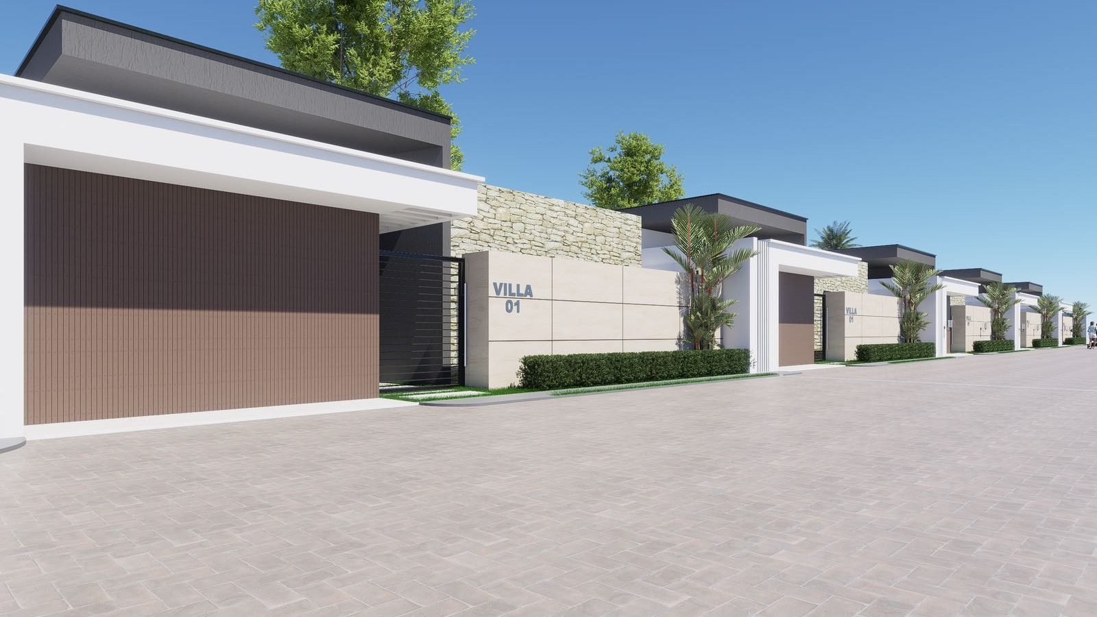 Perspective d’une villa basse Phoenix SUARL