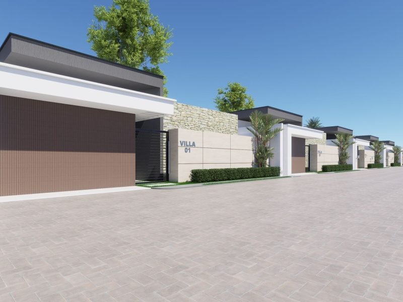 Perspective d’une villa basse Phoenix SUARL