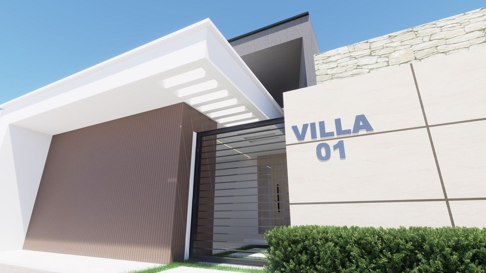 Perspective d’une villa basse Phoenix SUARL
