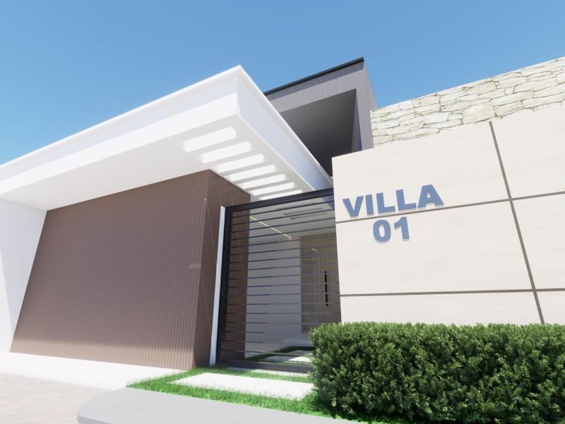Perspective d’une villa basse Phoenix SUARL